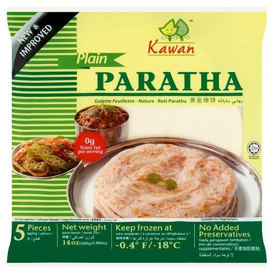 KAWAN Plain Paratha 400 g x 5