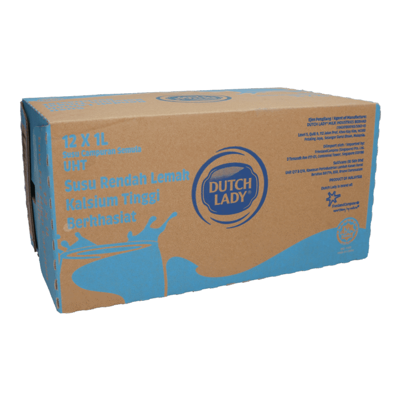 DUTCH LADY UHT Low Fat Milk 1 L x 12