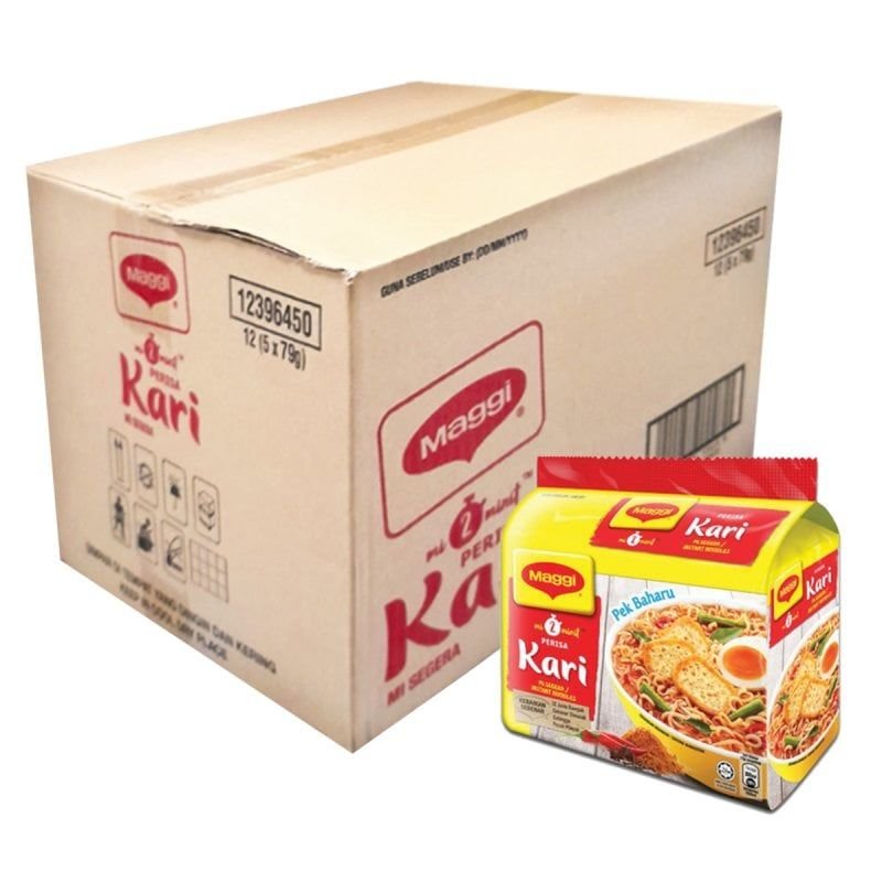 MAGGI 2 Minute Curry Instant Noodles 5 x 79 g