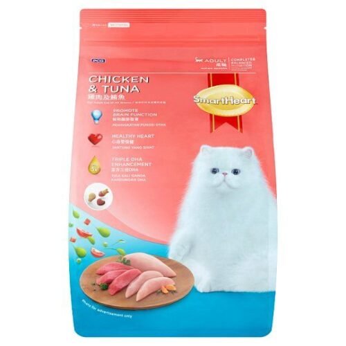 SMARTHEART Adult Cat Food Chicken & Tuna 1.2 kg