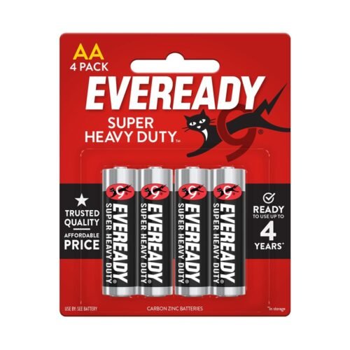 EVEREADY Super Heavy Duty AA Batteries x 4