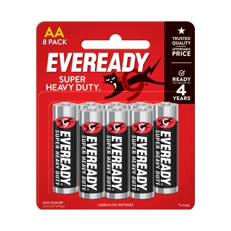 EVEREADY Super Heavy Duty AA Batteries 8 Pack