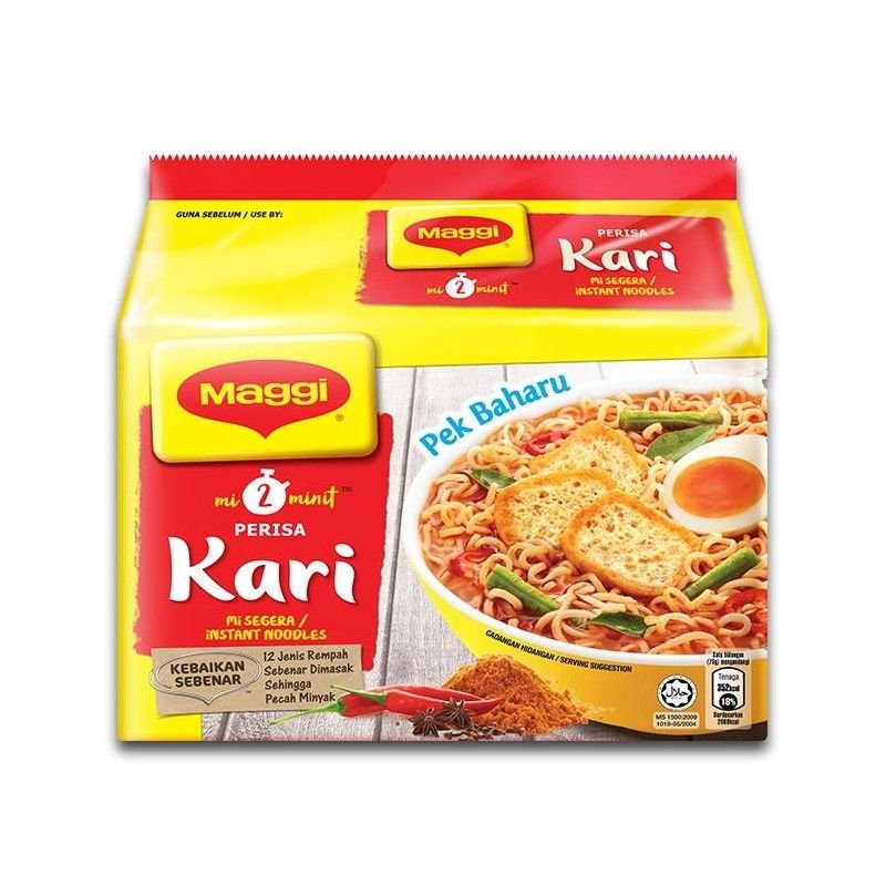 MAGGI 2 Minute Noodles Curry 5 Packs x 79g