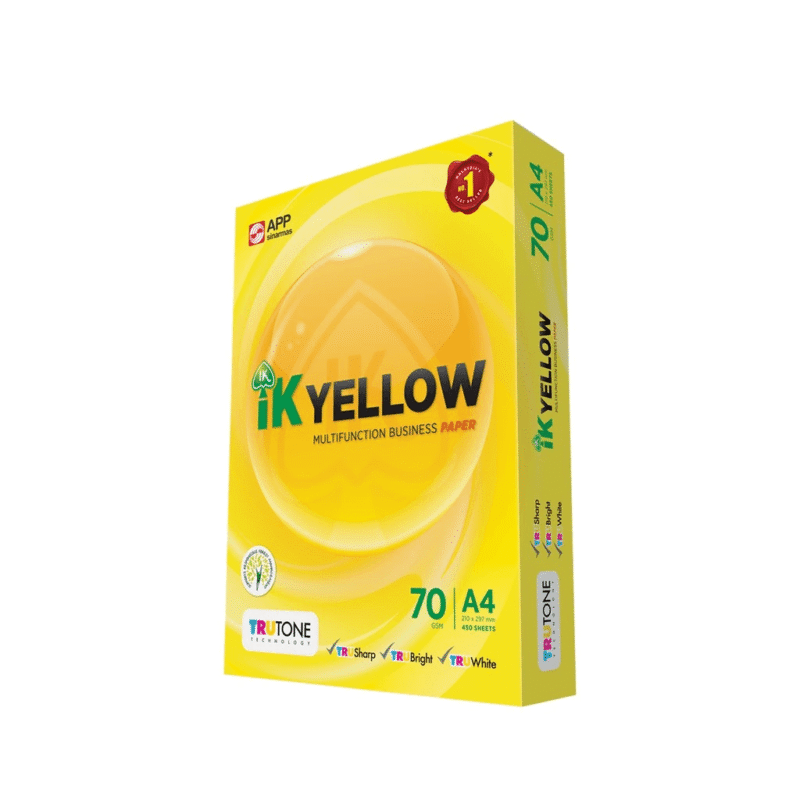 IK Yellow A4 Multifunction Business Paper 70gsm 450 Sheets