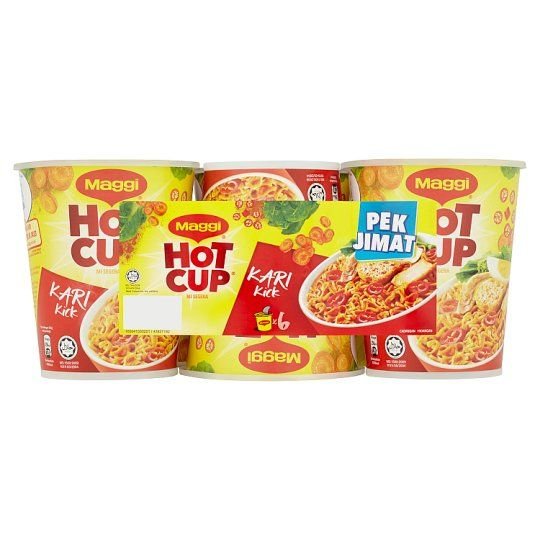 MAGGI Hot Cup Curry 6 Cups x 58 g