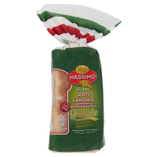 Massimo Sandwich Loaf Wheat Germ 600 g