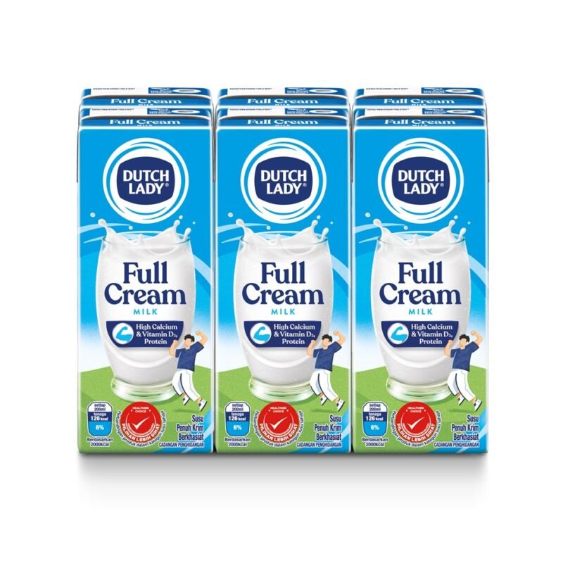 DUTCH LADY Full Cream Milk 200 ml x 6