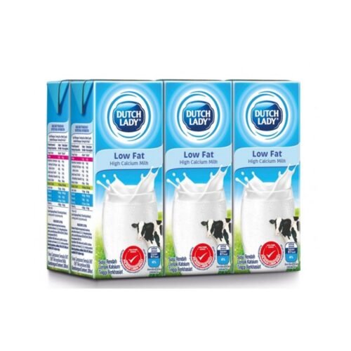 DUTCH LADY Pure Farm Low Fat High Calcium Milk 6 x 200 ml