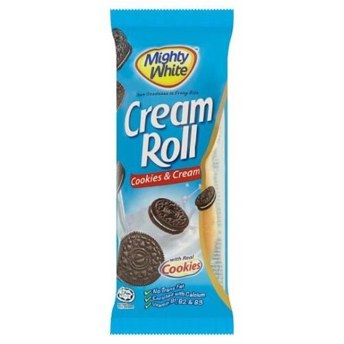 Mighty White Cookies N Cream Cream Roll