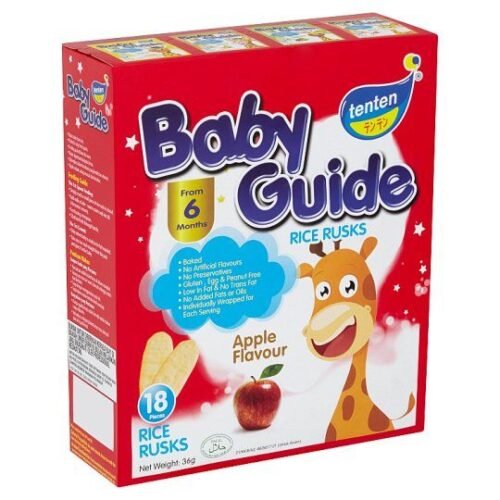 TENTEN Baby Guide Apple Rice Rusks 36 g x 18