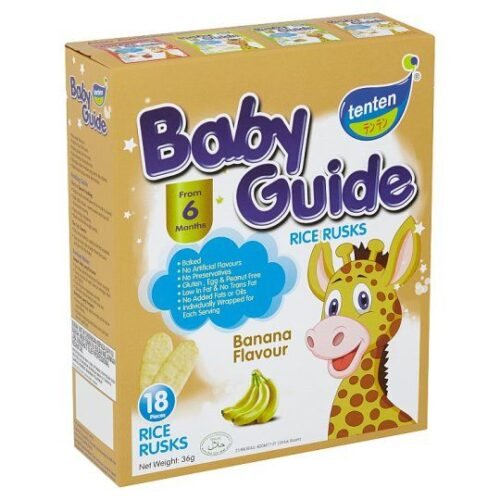 TENTEN Baby Guide Banana Rice Rusks 36 g