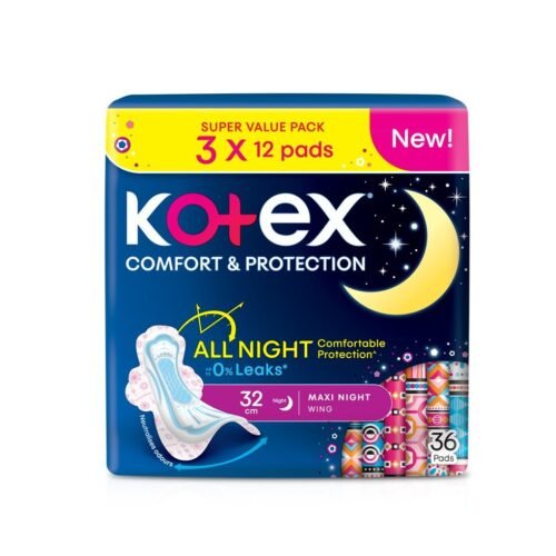 KOTEX Comfort & Protection Maxi Night Wings 32cm 36 Pads