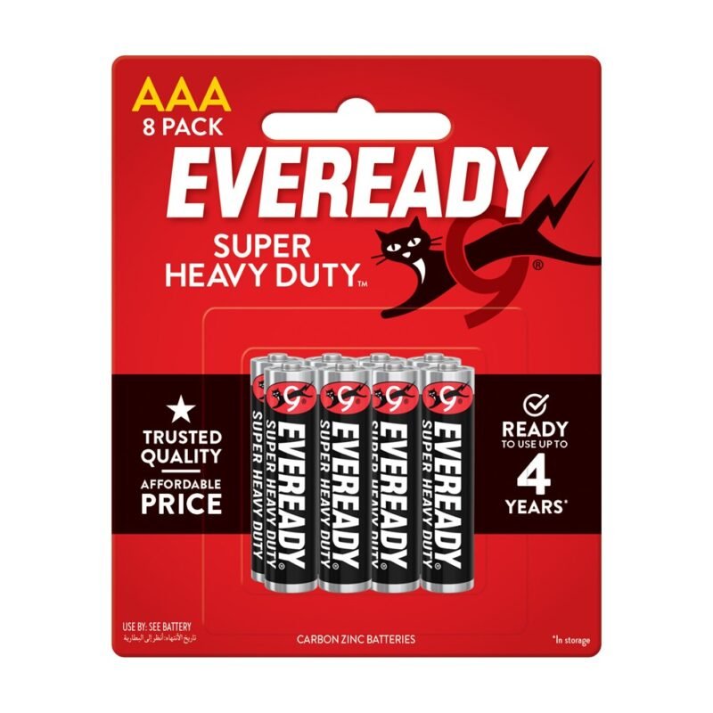 EVEREADY Super Heavy Duty AAA Batteries 8 Pack