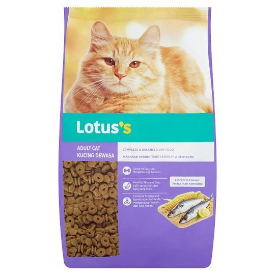 LOTUSS Adult Cat Food Mackerel Flavour 1.3 kg
