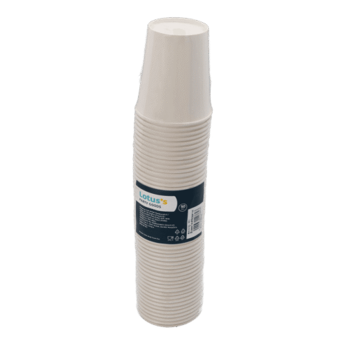 LOTUSS 7 Oz White Paper Cup x 50
