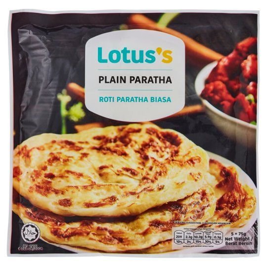 LOTUSS Plain Paratha 5 x 75 g