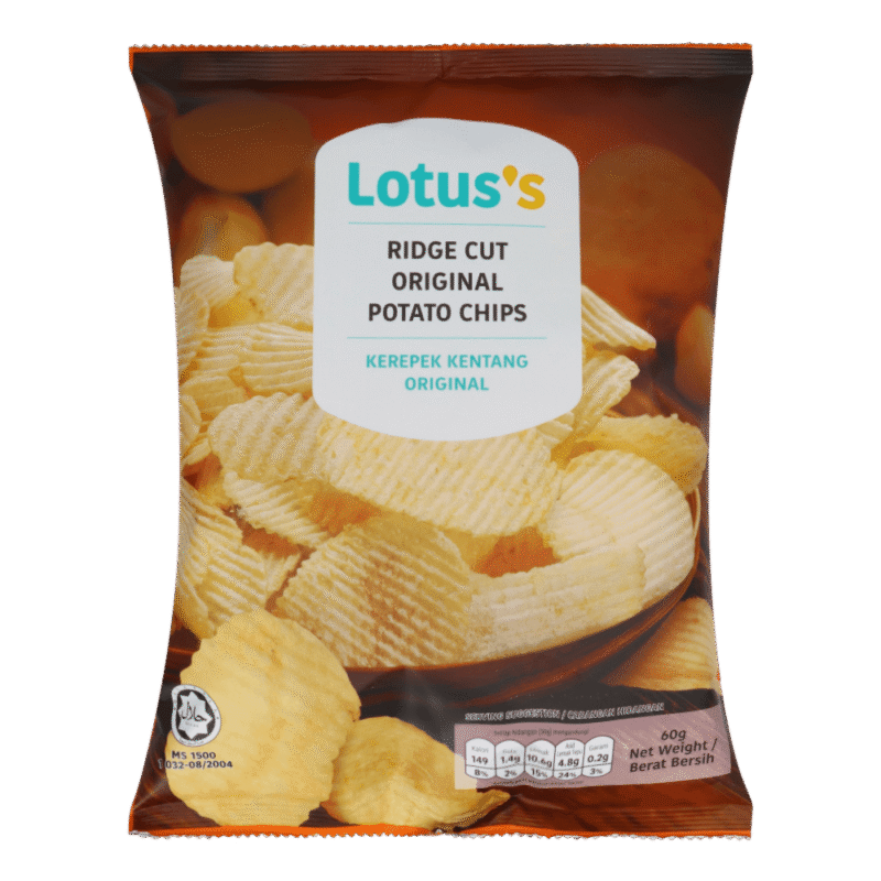LOTUSS Ridge Cut Original Potato Chips 60 g