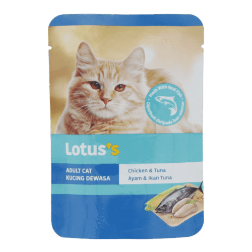 LOTUSS Adult Cat Chicken & Tuna Wet Food Pouch 75 g