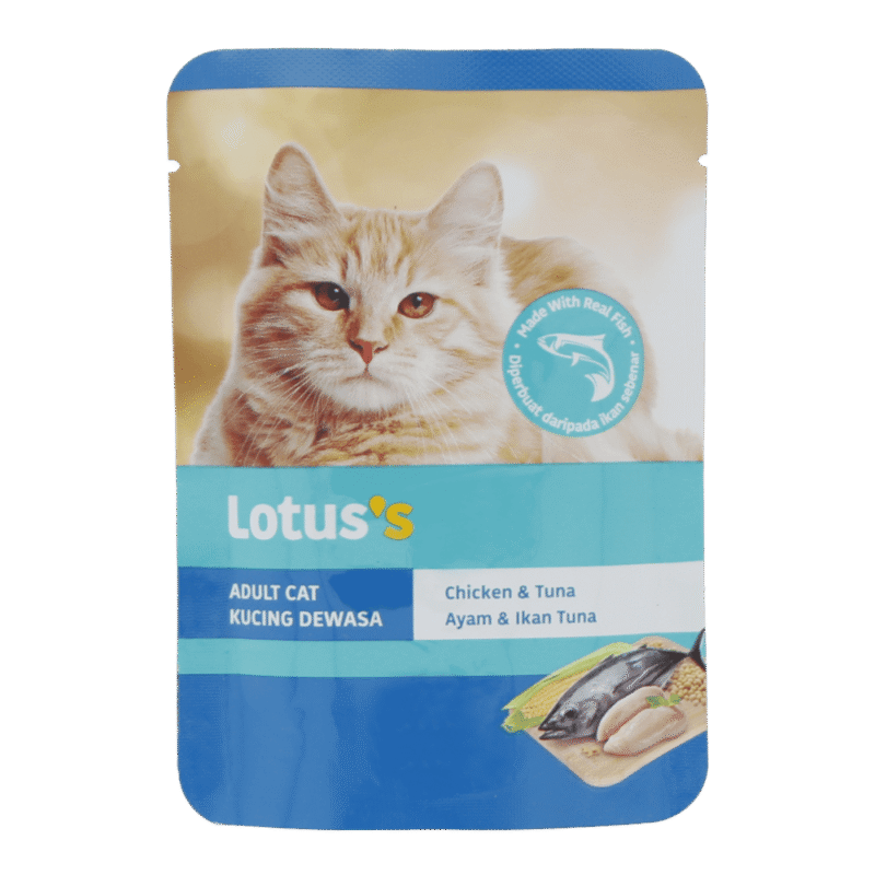 LOTUSS Adult Cat Chicken & Tuna Wet Food Pouch 75 g