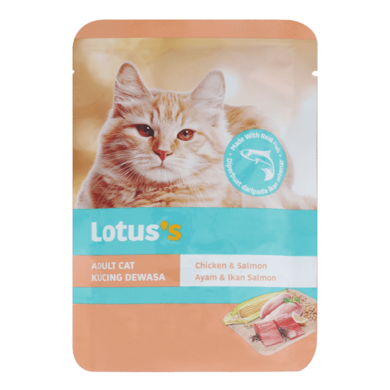 LOTUSS Adult Cat Chicken & Salmon 75 g