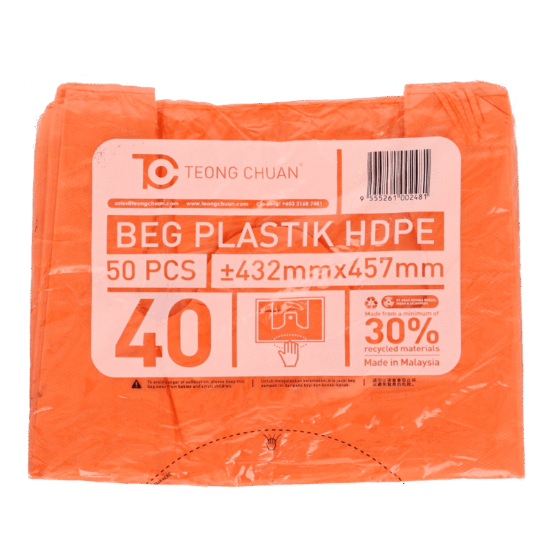 TEONG CHUAN Beg Plastik HDPE 50 Pieces 432mm x 457mm