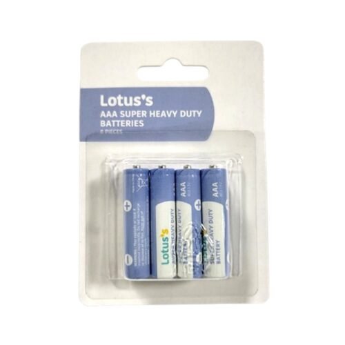 Lotus's AAA Super Heavy Duty Batteries x 8