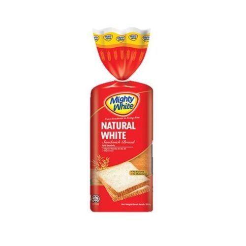 MIGHTY WHITE Natural White Sandwich Bread 550 g