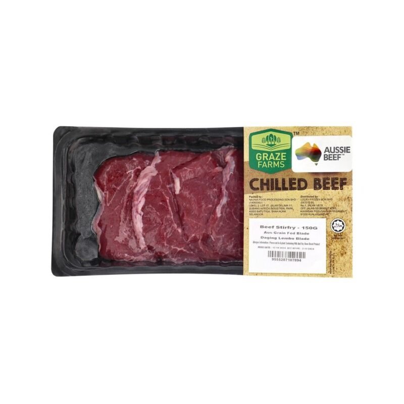 GRAZE FARMS Aussie Beef Blade Stir Fry 150 g