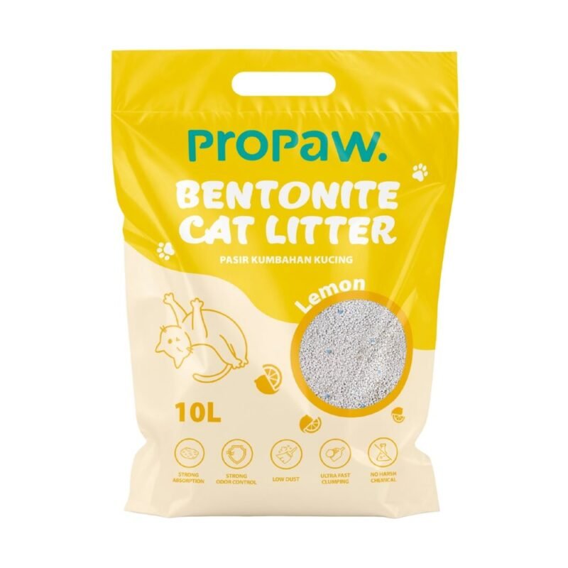 PRO PAW Bentonite Cat Litter 10L Lemon