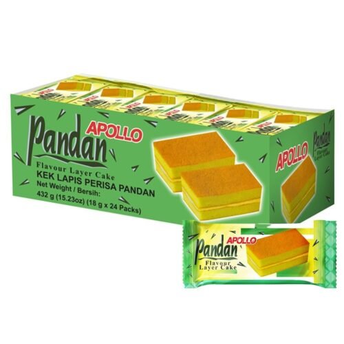 APOLLO Pandan Flavour Layer Cake 432 g x 24