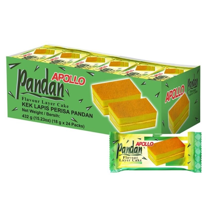 APOLLO Pandan Flavour Layer Cake 432 g x 24