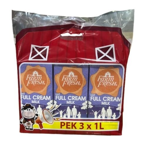 FARM FRESH Full Cream UHT Milk 1 L x 3