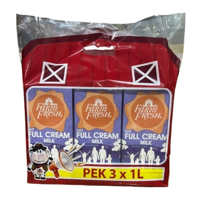 FARM FRESH Full Cream UHT Milk 1 L x 3