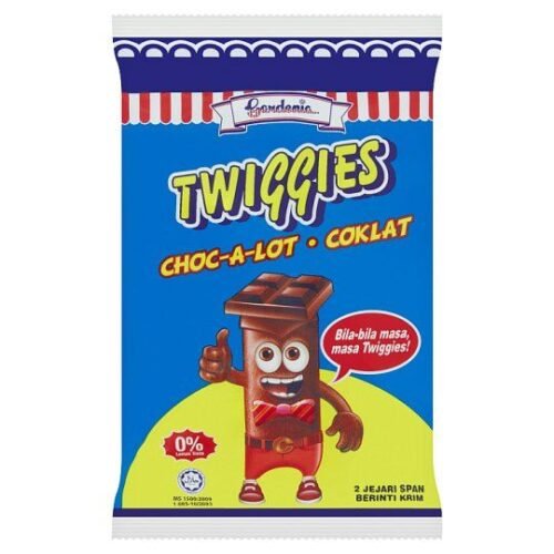 GARDENIA Twiggies Choc-a-Lot 2 Jejari Span Berinti Krim