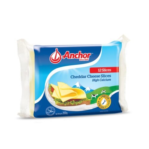 Anchor Cheddar Cheese Slices 200 g x 12